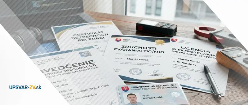 Pridanie certifikátov do životopisu